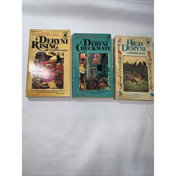 COMPLETE SET (3) KATHERINE KURTZ Books CHRONICLES OF DERYNI Series DERYNI RISING - Picture 1 of 14